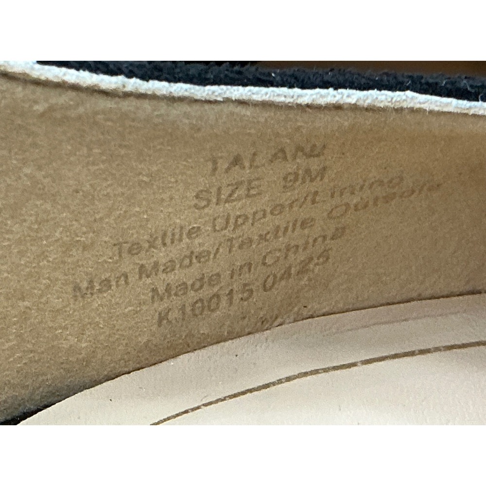 Journee Collection Talani T-Strap Pump Womens 9 Black Block Heel Suede - Picture 6 of 8